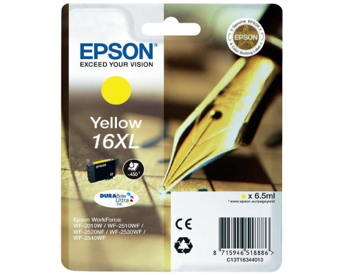 TINTA EPSON DURABRITE 16XL AMARILLO WF2630WF WF2010