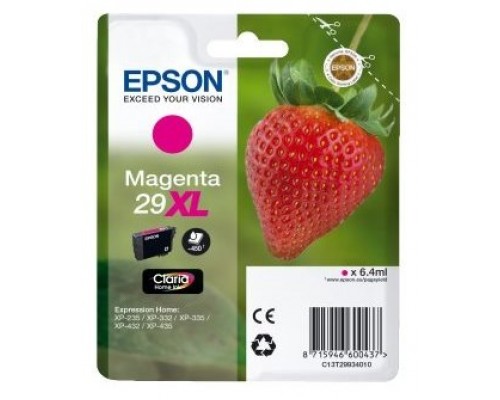 TINTA EPSON CLARIA 29XL MAGENTA XP235 XP332 XP335 XP432 XP435