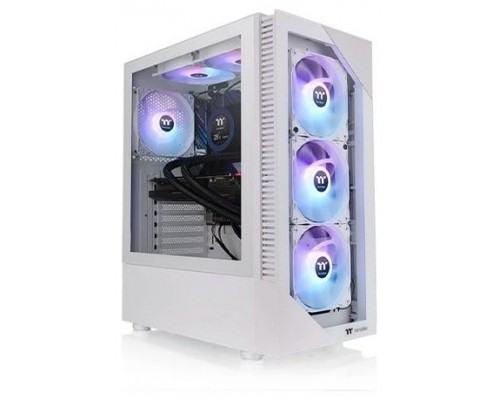 CAJA THERMALTAKE VIEW200 TG ARGB ATX 2XUSB 3.2 SIN FUENTE BLANCO