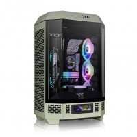 CAJA THERMALTAKE THE TOWER T300 MATCHA GREEN ATX 2XUSB 3.0 SIN FUENTE VERDE