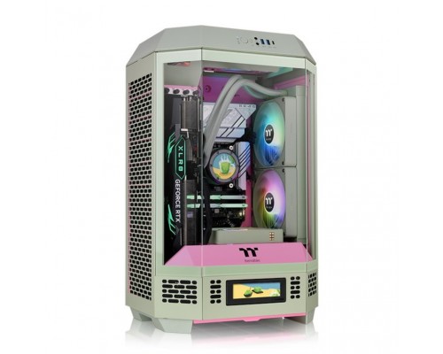 CAJA THERMALTAKE THE TOWER T300 M-ATX 2XUSB 3.0 SIN FUENTE VERDE MATCHA