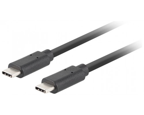 CABLE USB-C LANBERG 3.1 GEN 2 MACHO/MACHO 10GB/S PD100W 1.8M NEGRO