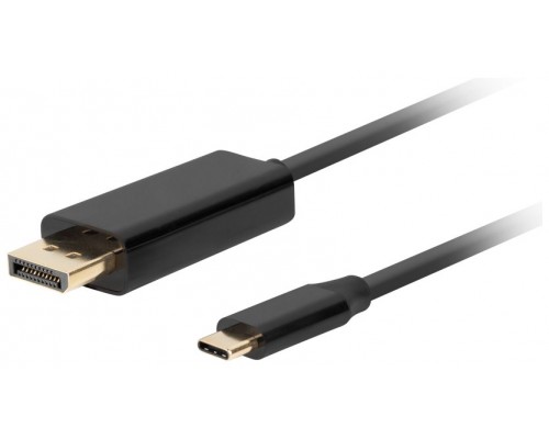 CABLE USB-C A DISPLAYPORT LANBERG MACHO/MACHO 1.0M 4K 60HZ NEGRO