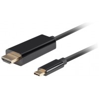 CABLE USB-C A HDMI LANBERG MACHO/MACHO 4K 60HZ 1.8M NEGRO