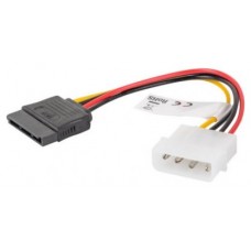 CABLE LANBERG ALIMENTACION MOLEX MACHO A SATA HEMBRA 15 CM