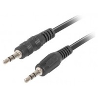 CABLE ESTEREO LANBERG JACK 3.5MM MACHO/JACK 3.5MM MACHO 2M NEGRO