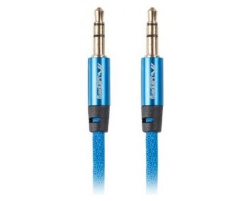 CABLE MINIJACK LANBERG 3.5MM M/M 3 PIN 3M PREMIUM AZUL