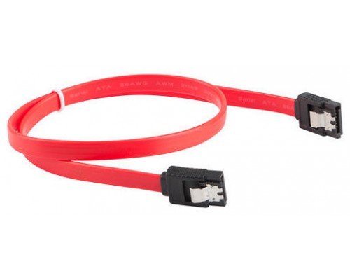 CABLE SATA III LANBERG 6GB/S HEMBRA HEMBRA CLIP METAL 30CM ROJO