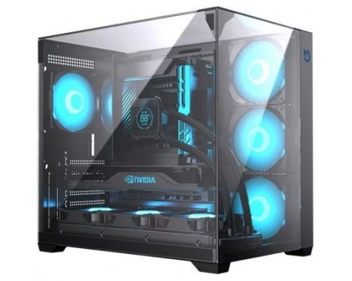 CAJA ATX HIDITEC GAMING SKY BLACK USB 3.1 TYPE-C
