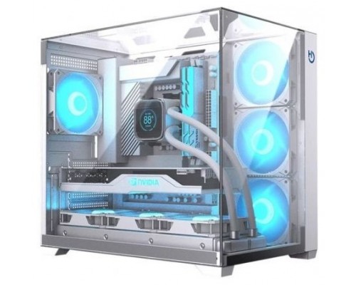 CAJA ATX HIDITEC GAMING SKY WHITE USB 3.1 TYPE-C
