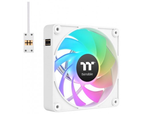 VENTILADOR INVERSO MAGNETICO DE CAJA THERMALTAKE CT120 EX ARGB 3XVENT BLANCO