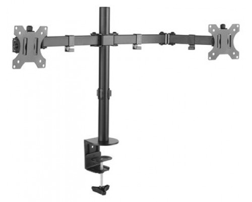 SOPORTE MESA TOOQ DB1232TN-B 2 PANTALLAS 13-32" MAX 8KG POR BRAZO NEGRO