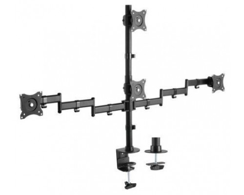 SOPORTE AISENS MESA ECO GIRATORIO INCLINABLE 4 MONITORES 8KG 13-27