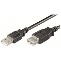 CABLE DE EXTENSION USB 2.0 A A A M/F, AWG28, LONGITUD DE 3,0 METROS.