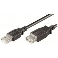 CABLE ALARGADOR USB 2.0 EWENT USB-A MACHO USB-A HEMBRA 3m NEGRO