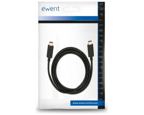CABLE EWENT USB 3.2 GEN2X2 TYPE C 20GBPS SUPERSPEED 5A 4K 60HZ VIDEO DISPLAY 1M
