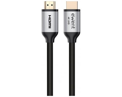 CABLE HDMI 2.0 EWENT PREMIUM HIGH SPEED CON ETHERNET NEGRO M/M 1,8M 4K 60HZ