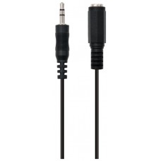 CABLE AUDIO ESTEREO EWENT JACK 3,5mm MACHO A 3,5mm HEMBRA 2m