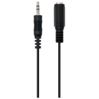 CABLE DE AUDIO ESTEREO DE 3,5 MM M A 3,5 MM F DE 3,0 METROS.