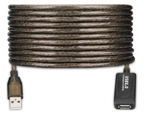 CABLE ALARGADOR EWENT  USB 2.0 USB-A AMPLIFICACION SEÑAL 5m NEGRO