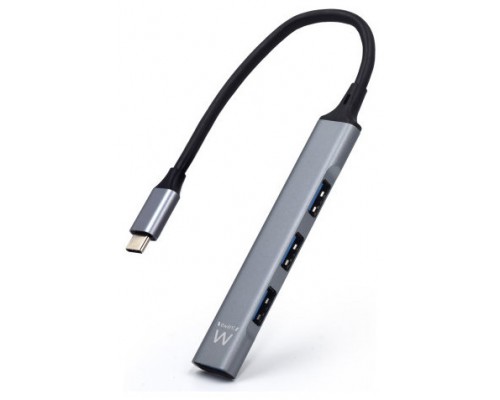 HUB EWENT USB 3.2 GEN 1 USB-C 1 PUERTO USB 3.2 GEN1 + 3 PUERTOS USB 2.0