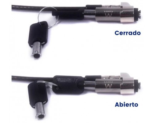 CABLE SEGURIDAD EWENT NANO CON LLAVES