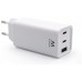 CARGADOR EWENT USB-C AC PD 2 PUERTOS USB-C Y 1 USB-A QC3.0 (65 W) BLANCO