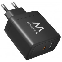 CARGADOR MOVIL RAPIDO EWENT 2PUERTOS (USB-C/A) 65W