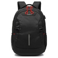 MOCHILA EWENT PARA PORTATIL 15.6"" NEGRA CON CONEXION USB