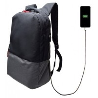 MOCHILA EWENT PARA PORTATIL- 17.3"" NEGRA CON PUERTO DE CARGA USB