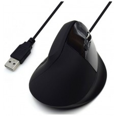 RATON EWENT OPTICO VERTICAL/ERGONOMICO USB2.0 800-1200-1800 PPP 5 BOTONES NEGRO