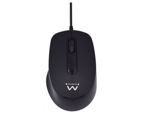 RATON USB EWENT OPTICO 1000 DPI CLIC SILENCIOSO NEGRO