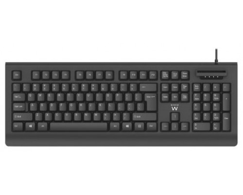 TECLADO EWENT CON LECTOR DNI QWERTY ES