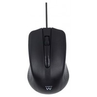RATON USB EWENT OPTICO 1000DPI NEGRO