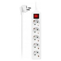 REGLETA EWENT 5 TOMAS SCHUKO 16A CON INTERRUPTOR BLANCA
