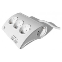 REGLETA EWENT 5 TOMAS SHUKO 16A SOBREMESA 2 PUERTOS USB 1.5M BLANCA