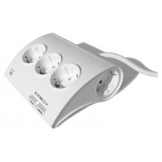 REGLETA EWENT 5 TOMAS SHUKO 16A SOBREMESA 2 PUERTOS USB 1.5M BLANCA