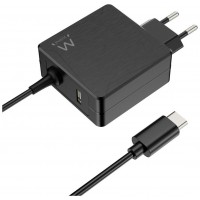 CARGADOR PORTATIL EWENT USB C 65W PUERTO ADICIONAL USB A