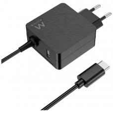 CARGADOR PORTATIL EWENT USB C 45W PUERTO ADICIONAL USB A