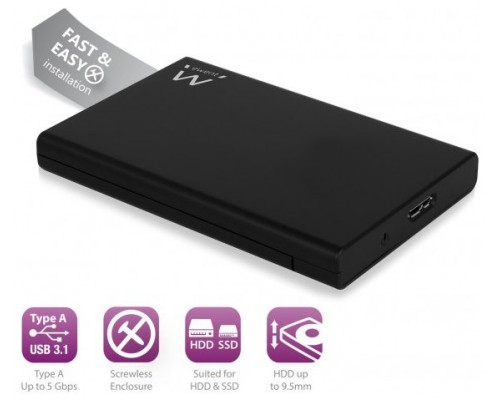 CAJA EXTERNA DISCO DURO EWENT USB 3.2 GEN 1 2.5 SATA SIN TORNILLOS