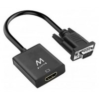 CABLE EWENT CONVERTIDOR VGA MACHO - HDMI HEMBRA CON AUDIO 0,20 METROS