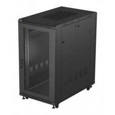 ARMARIO LANBERG RACK 19" 22U 600X1000 FLAT PACK PUERTA PERFORADA NEGRO-DI108 ARMARIO LANBERG RACK 19" 22U 600X1000 FLAT PACK PUERTA PERFORADA NEGRO