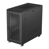 ARMARIO LANBERG RACK 19" 22U 600X1200 FLAT PACK PUERTA PERFORADA NEGRO