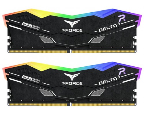 DDR5 TEAMGROUP T-FORCE DELTA RGB 16GB X2 6000 NEGRO CL30-39-39-76 1.4V-DI13 DDR5 TEAMGROUP T-FORCE DELTA RGB 16GB X2 6000 NEGRO CL30-39-39-76 1.4V