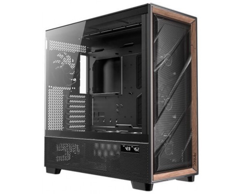 CAJA ANTEC FLUX PRO_EUV WOOD ATX 2XUSB3.0 SIN FUENTE NEGRO