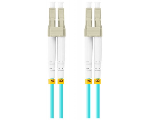 CABLE DE FIBRAOPTICA LANBERG 5M MULTI LC/UPC-LC/UPC DUPLEX OM3 50/125 LSZH  AZUL