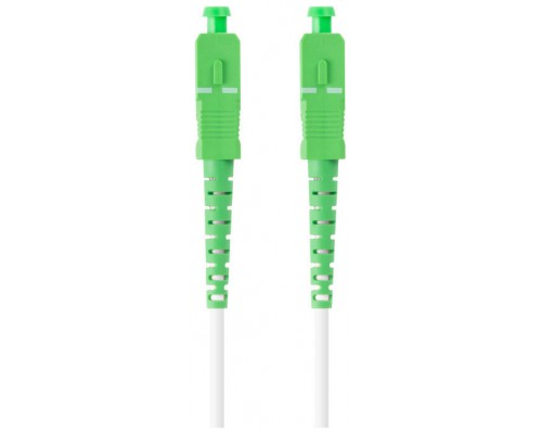 CABLE DE FIBRAOPTICA LANBERG 2.5M MONO SC/APC-SC/APC SIMPLEX G657A2 LSZH BLANC