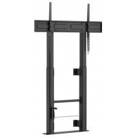 SOPORTE AISENS SUELO MANIVELA Y FIJACION A PARED TV 120KG 60-100 NEGRO