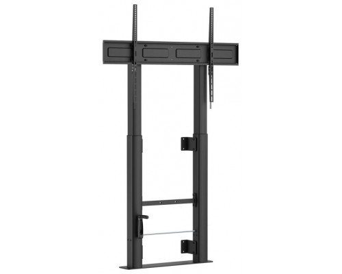 SOPORTE AISENS SUELO MANIVELA Y FIJACION A PARED TV 120KG 60-100 NEGRO