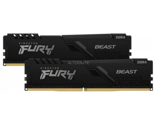 DDR4 KINGSTON 2x 32GB 3200 FURY BEAST NEGRO
